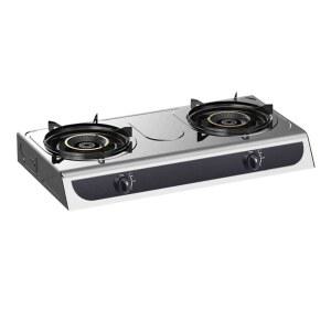 유리 고화력 도 바람막이 2구 일식 액화 랜지 듀얼 LPG 가정용 가스레인지