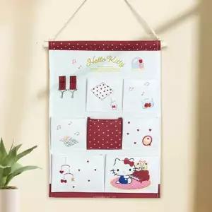 수납 걸이 패브릭 헬로키티 포켓 7포켓 캐릭터팬시 캐