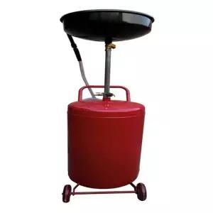 오일 드레 80L 기름 레드 수신기 펌핑 윤활유 주유 원형 배출