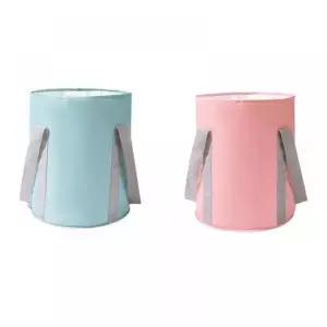 [콩심팥심]대형 휴대용 접이식 L 족욕기 족욕바스켓 대야 발 접