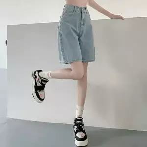 여성 4부 데님팬츠 청반바지 여름 캐주얼 숏팬츠 4컬러 (WFJLHPD)