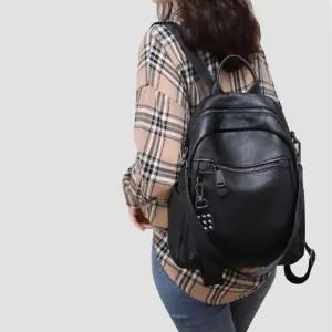 백팩 콜드 천연소가죽 블랙 가방 잡화 여성