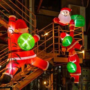 벽타는 산타 줄타는 산타할아버지 장식용 할아버지 대형인형 산타인형 에어 랜턴 포토존