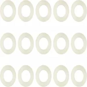 FERRODAY (15개) 프리미엄 나일론 CO2 레귤레이터 와셔 클래식 모델링 모든 CGA-320 피팅에 적합 - 화이트