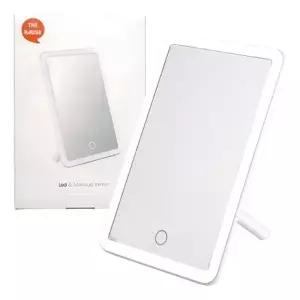 LED 스퀘어 거울 스탠드/화장거울 메이크업 조명거울