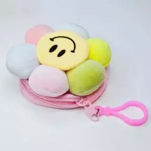 [콩심팥심]카드 가방 지갑 미니 꽃 키홀더 동전 장식 스마일