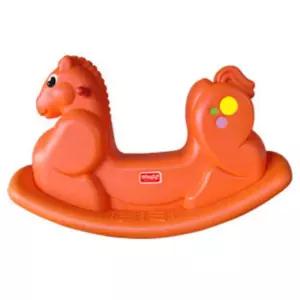 아기 실내 야외 대형 타는 흔들말 승용 장난감 오렌지 놀이터놀이기구 선물용