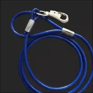 [알티피아]와야 개 산책 파랑 애견 코팅 리드줄 국산 8mm 와이어