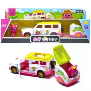 유아 핑크퐁 피규어 인형 메탈 캠핑 자동차 장난감 키즈 어린이완구 아동 남아