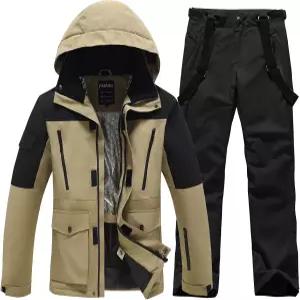 스노우 스포츠용 남성 재킷 및 바지 세트 단열 방수 스노우보드 스노우슈트