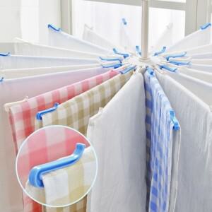 플라스틱 우산 건조대 다기능 공간 절약 옷 수건 걸이 접이식 회전 기저귀