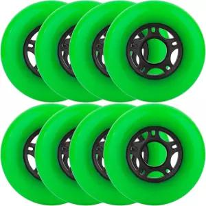 휠컴 8팩 인라인 스케이트 휠 실외 실내 롤러 블레이드 85a 하키 64mm 70mm 72mm 76mm 80mm 립스틱 러기지