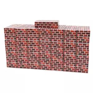 유아 사각 종이 벽돌 블록 쌓기 중형 브라운 장난감 큰블럭 키즈 방과후교구 아동