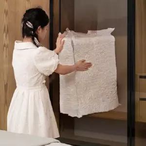 ( )초대형 매트리스 압축팩 장롱 정리 이불 압축 파우치 토퍼 캐리어 진공 여행용 포장 압축기 롱패딩 압축