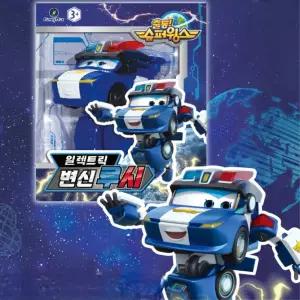 유아 슈퍼윙스 루시 소형 경찰차 비행기 변신로봇 장난감 아이선물 어린이완구