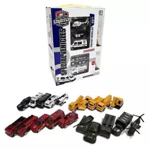 유아 소방차 경찰차 중장비 메탈 미니카 20종 세트 자동차 차장난감 아이선물