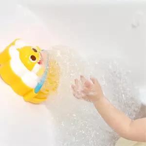 유아 아기상어 벽면 흡착식 노래 거품놀이 목욕 장난감 유치원 어린이 욕실 아이