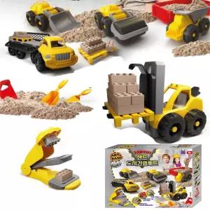 유아 중장비 자동차 모래놀이 벽돌 찍기틀 도구 장난감 아이 어린이완구 아동