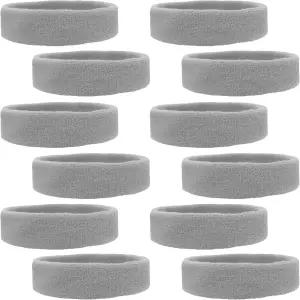 12 스웨트밴드 면 스포츠 헤드밴드 테리 천 모이스처 위킹 운동 농구 켄츠 로렌츠