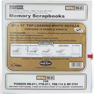 파이오니어 페이지 프로텍터 8.5X11 5pk 10페이지 W5 삽입물 보관