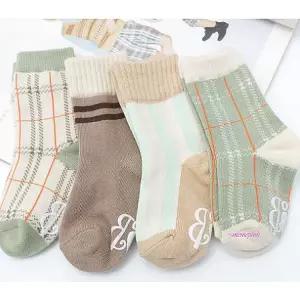 유아양말 4족 남아 어린이세트 남자 여자 여성 여아 키즈 학생 베이비 유치원 아동 주니어 아기 남성lrn000