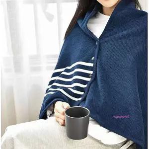 어깨담요 100x140 기내 대형 항공 차량용 비행기 무릎 미니 망토 사무실 숄담요 똑딱이 치마형yza469