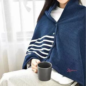 어깨담요 비행기 차량용 기내 대형 무릎 100x140 항공 망토 미니 사무실 치마형 똑딱이 숄담요abc779