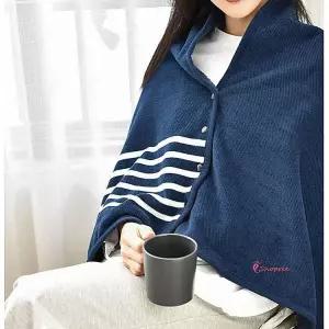 어깨담요 항공 기내 100x140 차량용 대형 비행기 무릎 망토 사무실 미니 숄담요 치마형 똑딱이bcd628