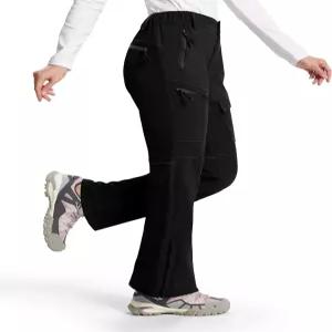 인요트락 여성 스노우 스키 팬츠 플리스 안감 방수 보온 따뜻한 겨울 등산 바지