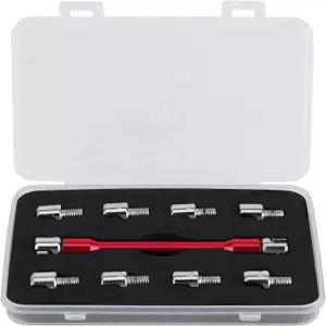 왓리스 베이이 모터사이클 스포크 렌치 5.06.8mm 대부분의 모터바이크용 빨간색