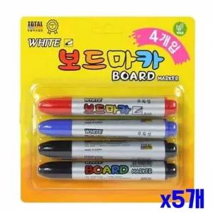 [오너클랜]WL 보드마카 4P 색상혼합 x5개