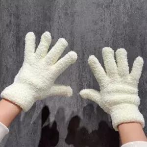 극세사 청소장갑 2P 먼지제거 세차 장갑 유리청소장갑