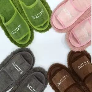 극세사 청소 슬리퍼 셋트 다용도 청소패드 거실화 실내화