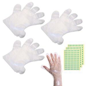 보습 핸드 커버 파라핀 왁스 목욕 라이너를 위한 ONLYKXY 300개 투명 플라스틱 장갑