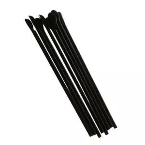 주걱빨대 테이크아웃 스트로우 500개 블랙 스푼