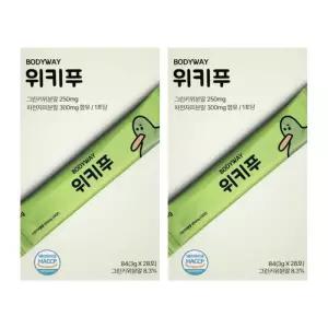 바디웨이 위키푸 그린 키위 분말 차전자피 위카푸 28포 2개 DJ