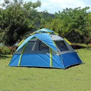 [콩심팥심]캠핑 원터치 텐트 3인용 야외 초경량 텐트 원터치자동텐트