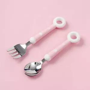 유아용 도넛 수저포크 세트 숟가락 아기