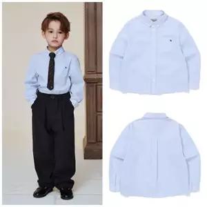 빈[BEEN]HP 아동 블루 스트라이프 셔츠 블라우스 BA11BL02SB PG