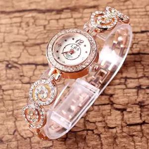 겸용 손목시계 여성시계 러블리 큐빅 생활방수 팔찌