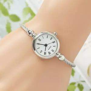 여성 시계 손목 실버 로마숫자 패션시계