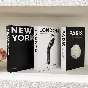 감성 WTI290O3 촬영 소품 장식 인테리어 가짜 형 책 3개 세트