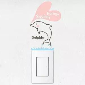 돌고래 스위치스티커 시트지 벽장식 W026903