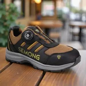 근무화 세몽 다이얼 안전화 공장신발 통풍구 가죽 논슬립 현장화 NG 4in