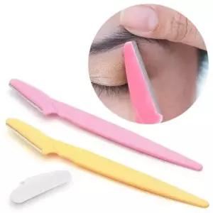 일자형 눈썹칼 3P 눈썹 정리 관리 손질 제모 WFLNV7J