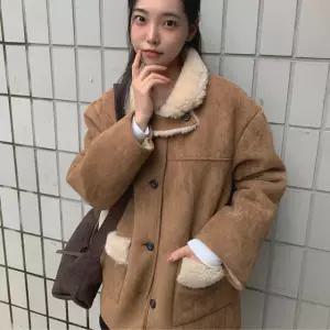 새해 파격 DOWN 제리 리버시블 양면 무스탕 자켓 퍼 스웨이드 루즈핏 겨울 아우터 덤블 양털 숏코트 데일리룩