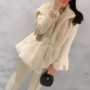 [하프클럽/옷자락]여성 부드러운 인조모피 반목 민소매 조끼