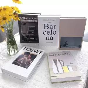 인테리어 WXJ823R2 장식 용 촬영 소품 형 가짜 책 5개 세트