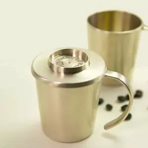 머그컵 수공예품 방짜 유기컵 머그잔 뚜껑 1호 유기세트 유기술잔