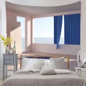 풍경 AJE828K9 인테리어 배경천 촬영 소품 창문 가리개 패브릭 포스터